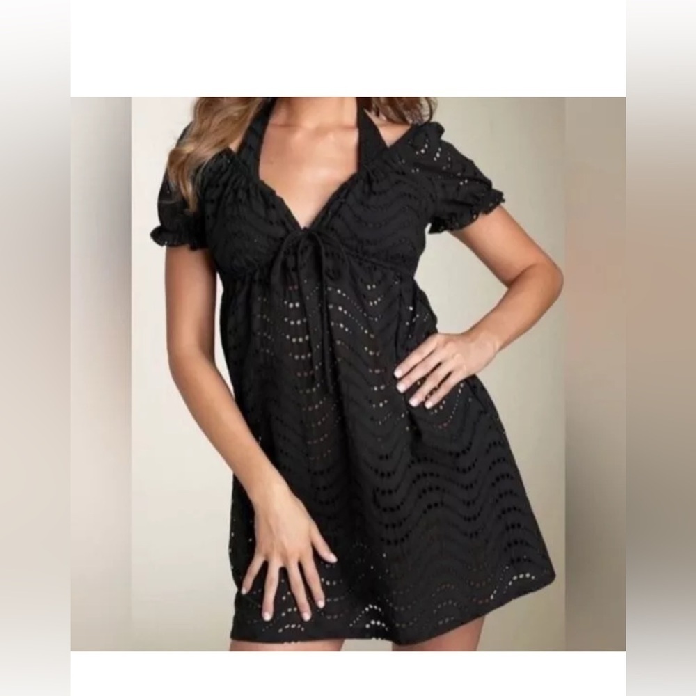 La Blanca Black SwimSuit Cover Up Size Large